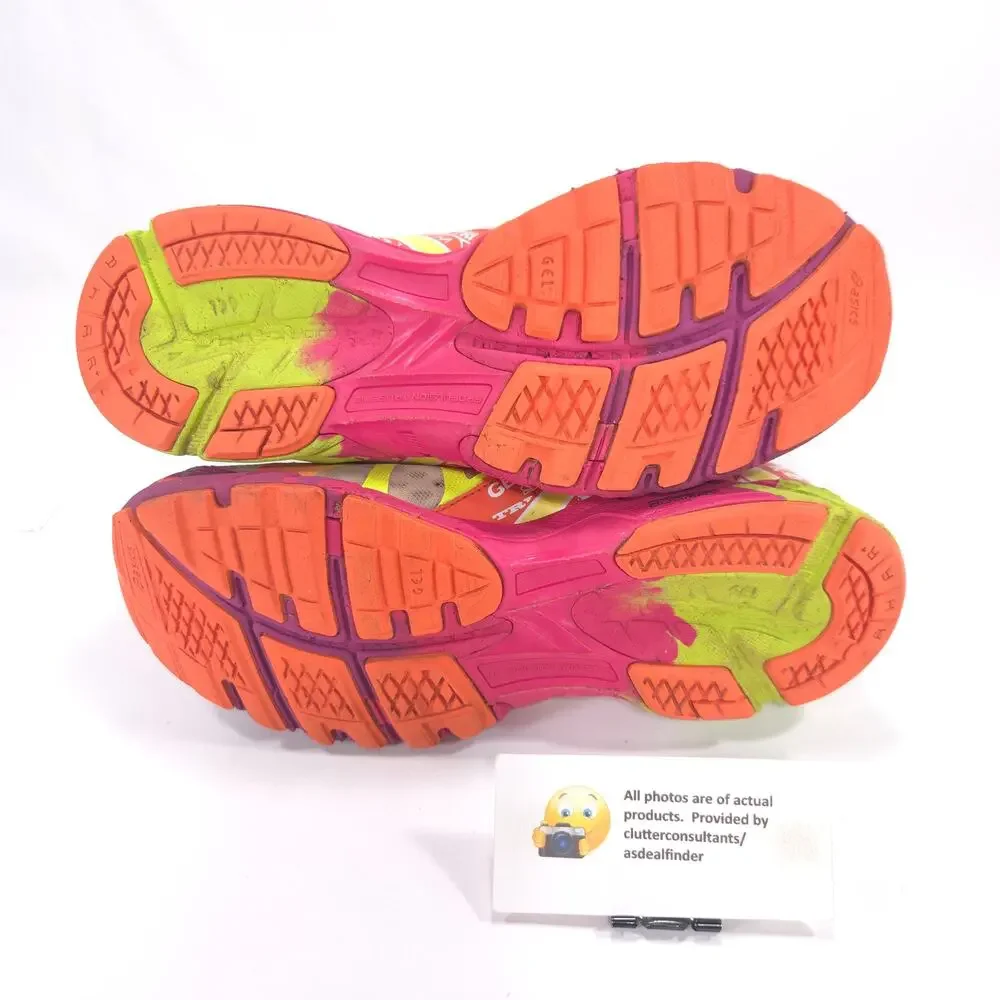 Asics Gel-Noosa Tri 9 Athletic Running Shoe Womens Size 8 T458N Pink Yellow